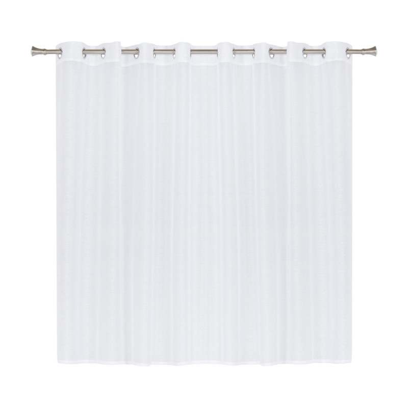 Firana z kółkami pasek SIMPLE CHIC 280x160 biały